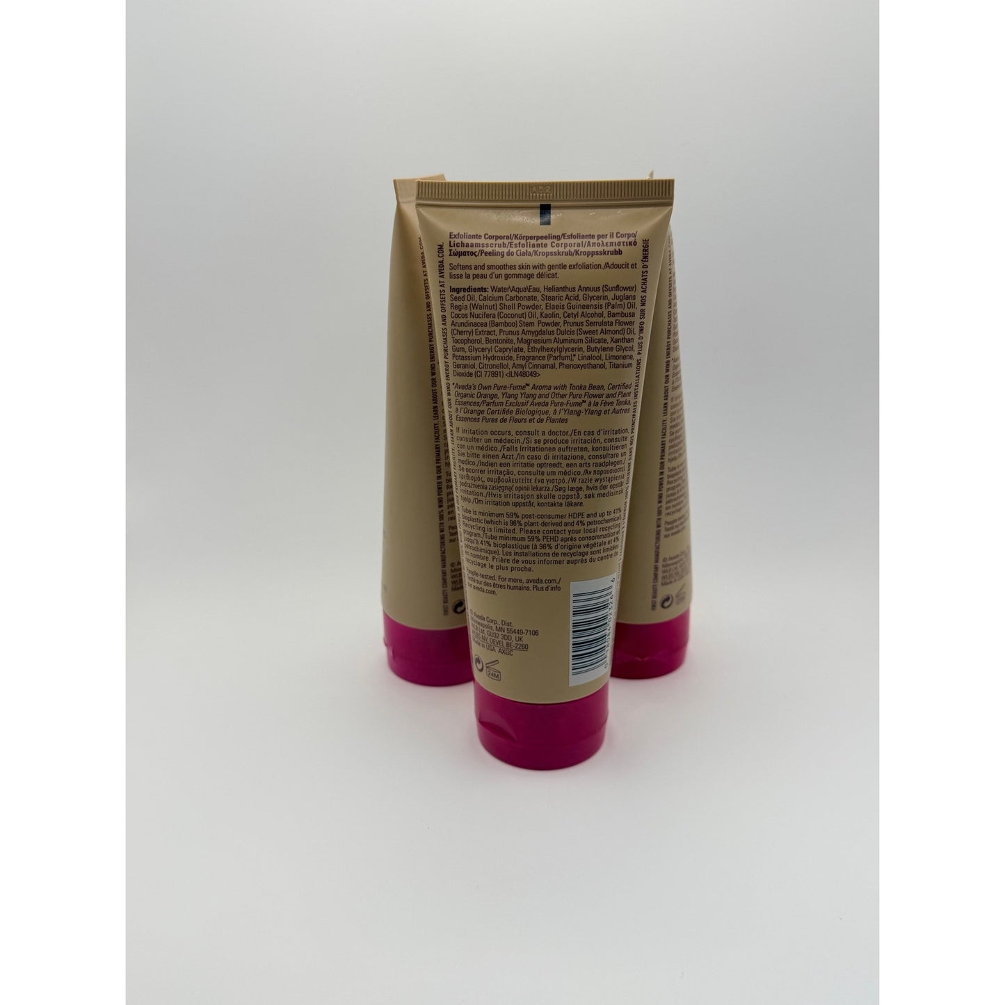 Aveda Cherry Almond body scrub 6.7 oz Authentic NEW 3 pack