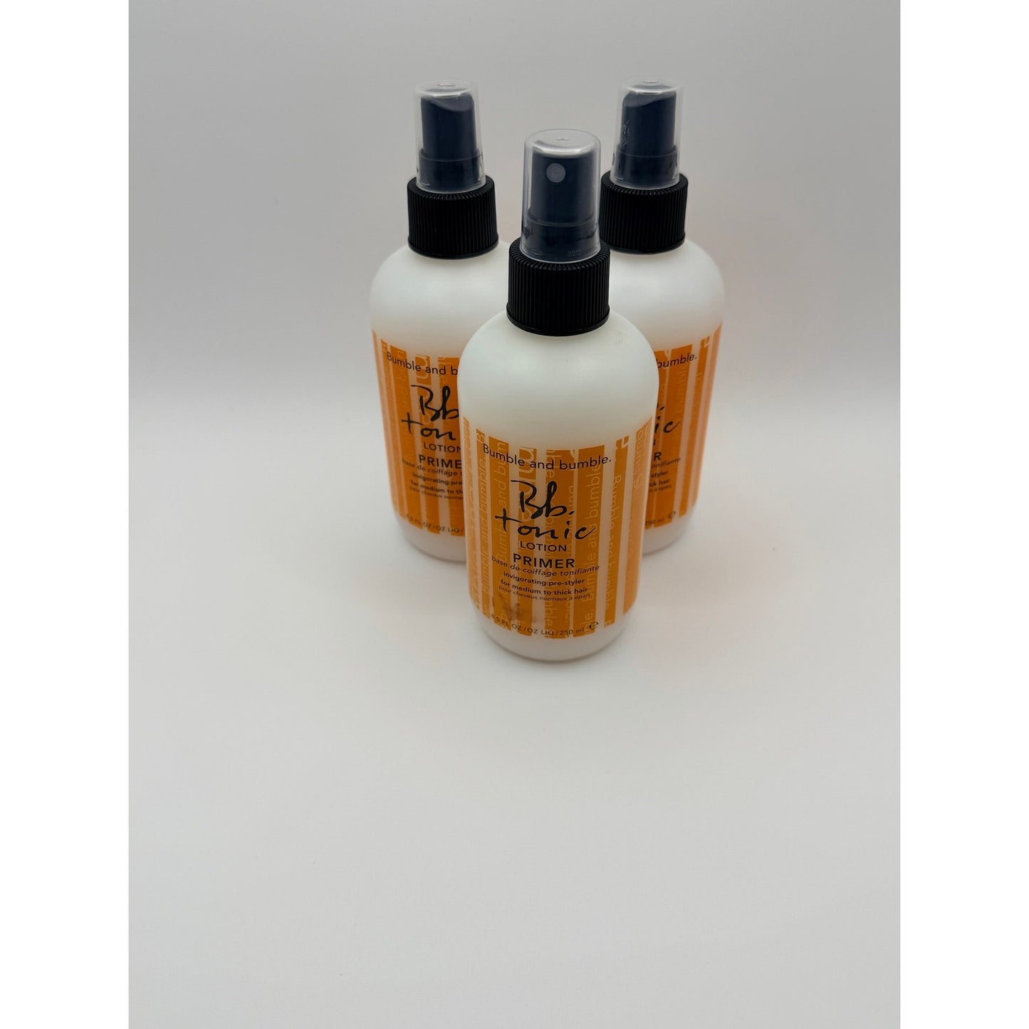 Bumble and bumble Tonic Lotion Primer 8.5 oz NEW Authentic 3 pack